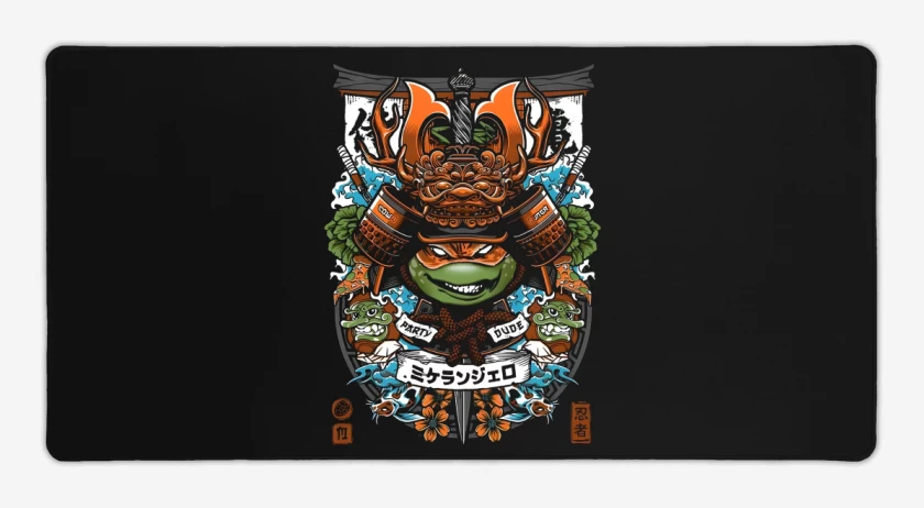 Mouse pad Gamer Michelangelo Samurai 