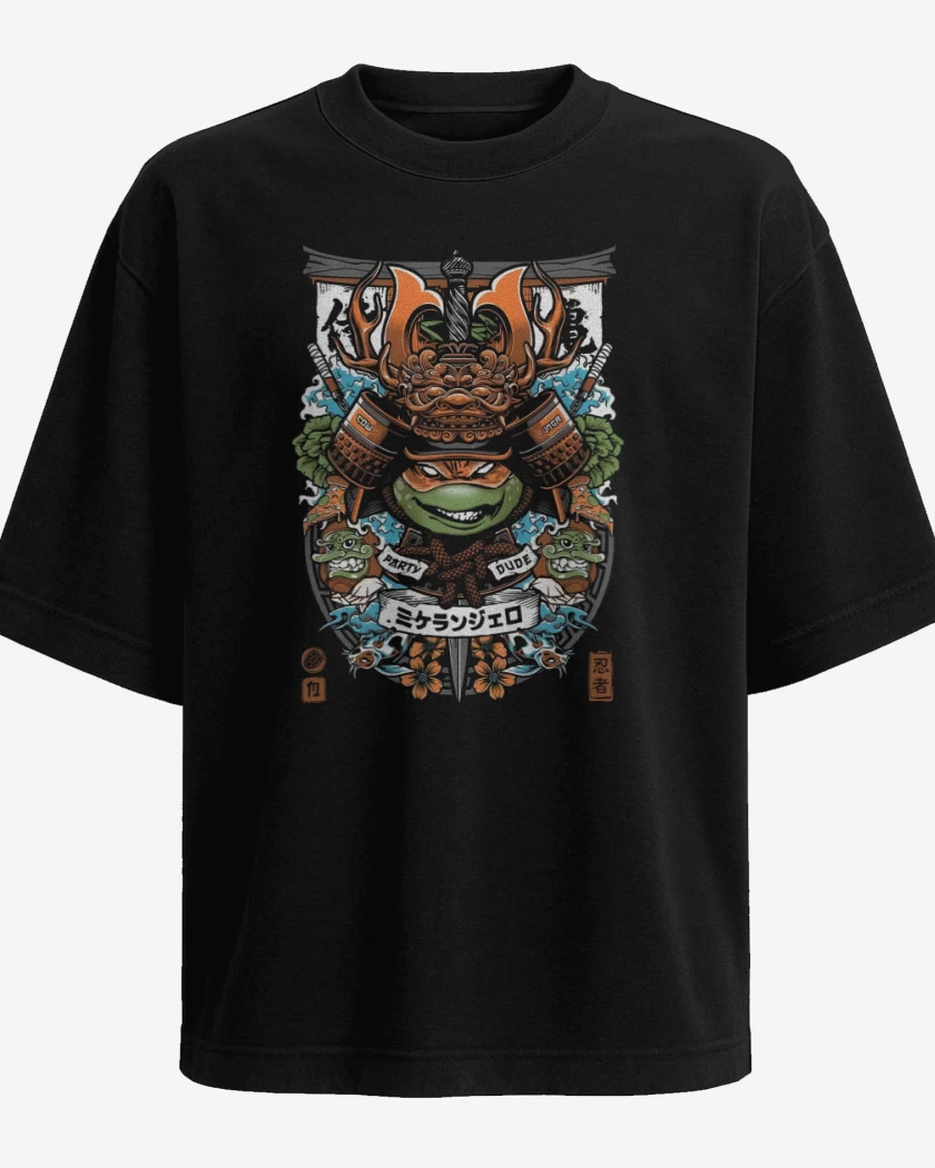Polera Oversize Michelangelo Samurai 