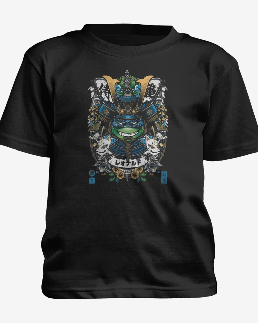 Polera de niño Negro de Leonardo Samurai
