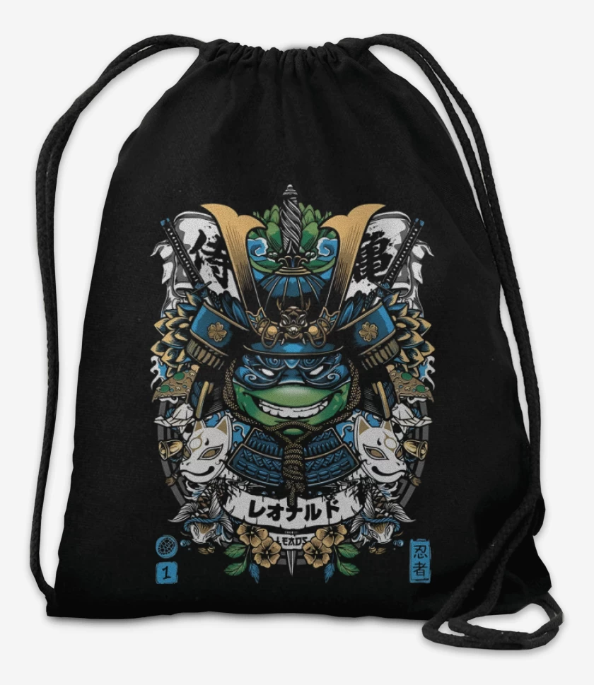 Mochila Negro de Leonardo Samurai