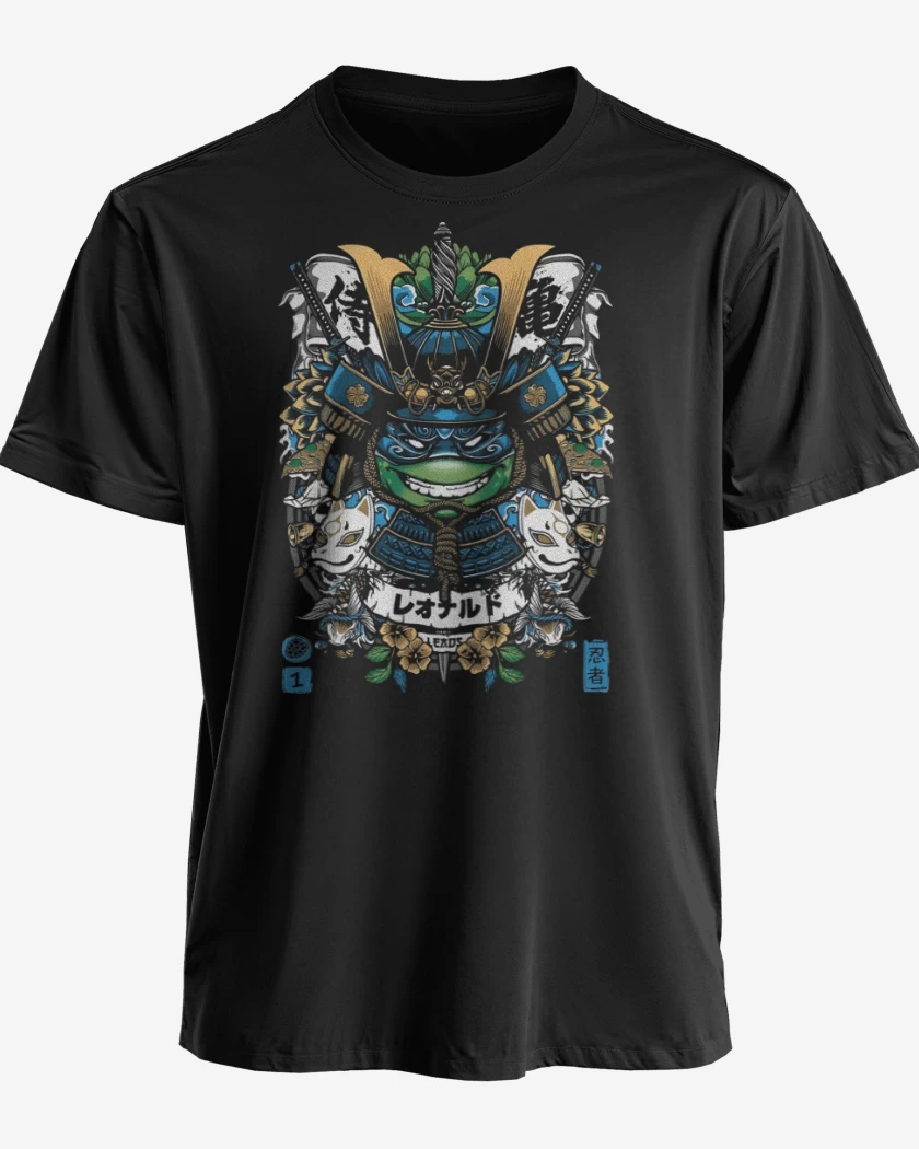 Polera premium Negro de Leonardo Samurai
