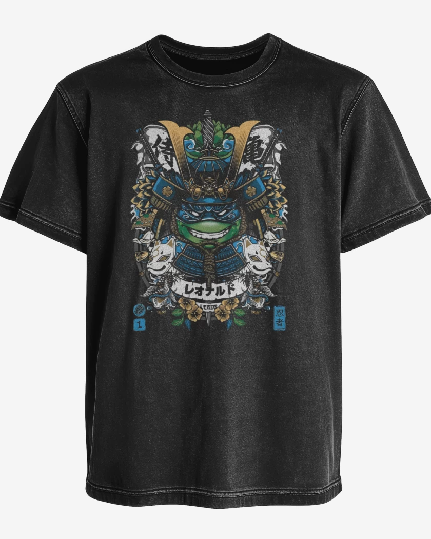 Polera desgastada Leonardo Samurai