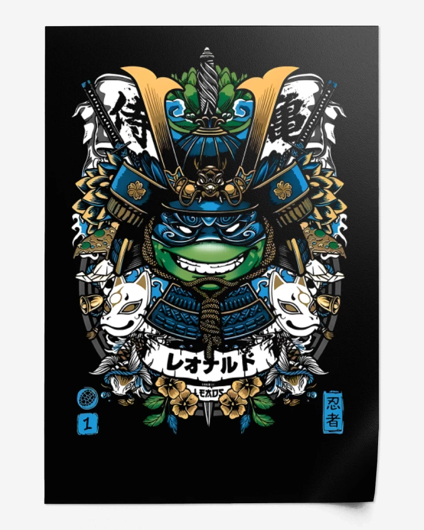 Print Leonardo Samurai