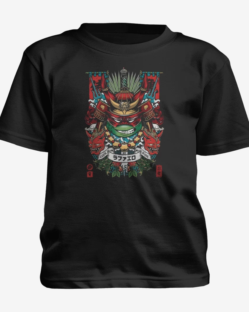 Polera de niño Negro de Raphael Samurai