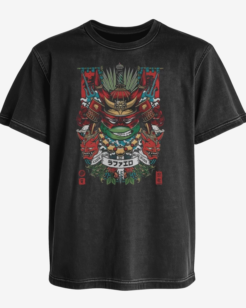 Polera desgastada Raphael Samurai