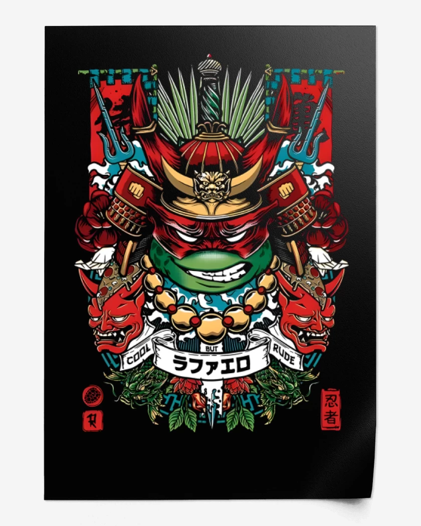 Print Raphael Samurai