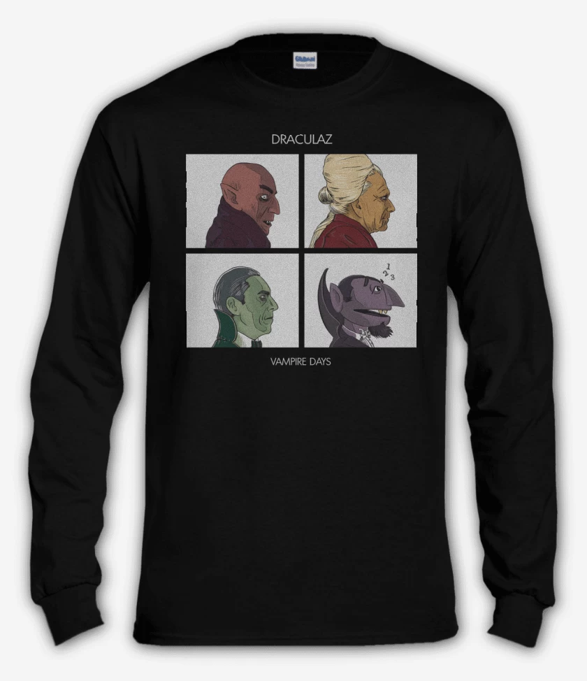 Polera manga larga Negro de Vampire Days