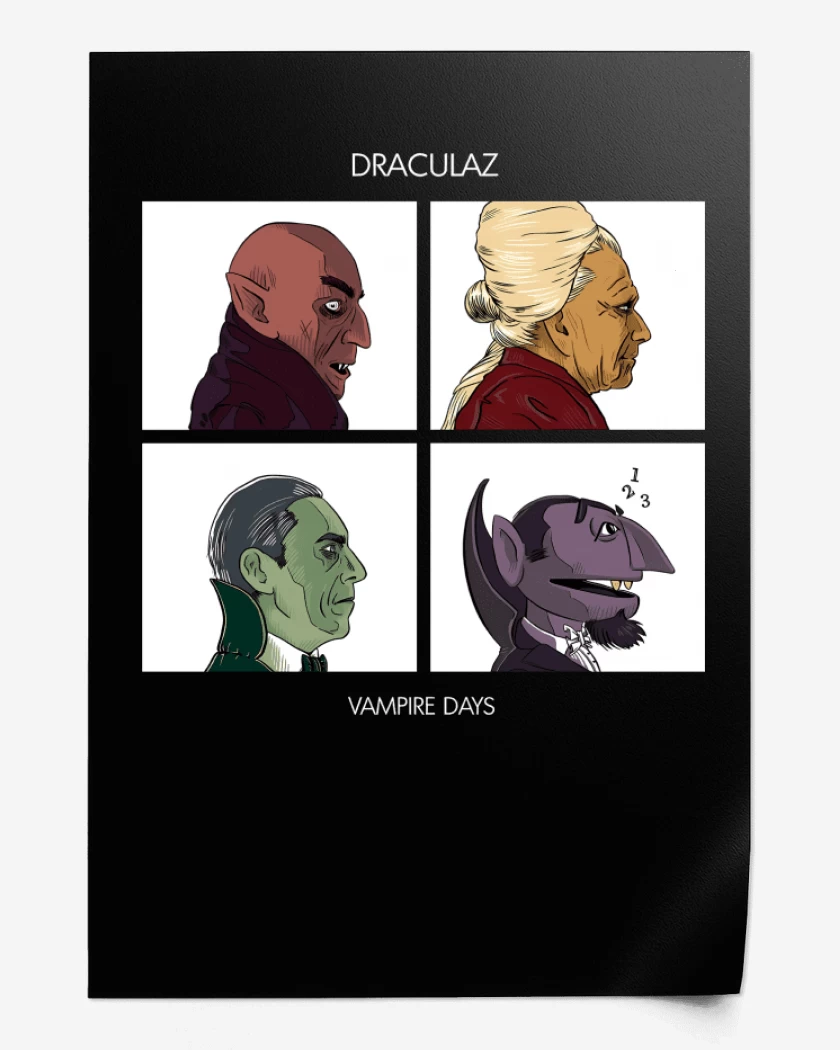 Print Negro de Vampire Days