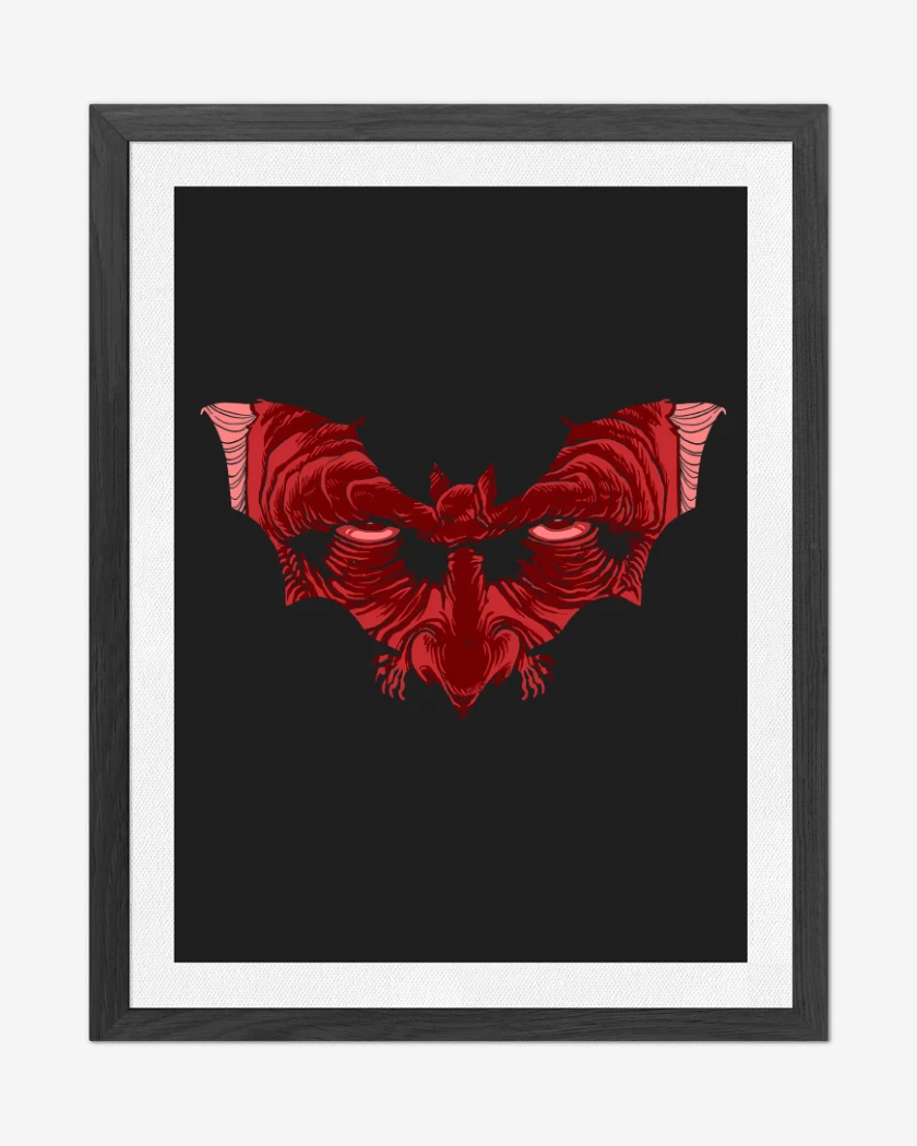 Cuadro decorativo Negro de Dracula Murciélago