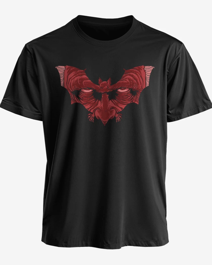 Polera premium Negro de Dracula Murciélago