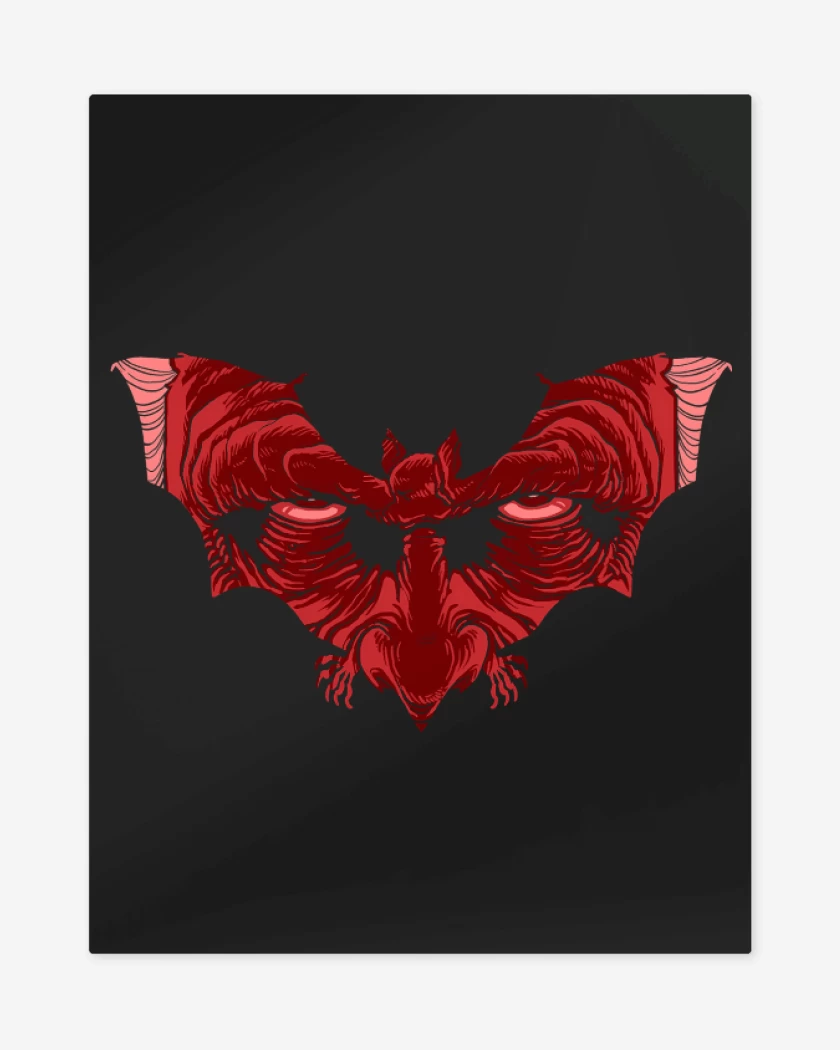 Print metalico Dracula Murciélago