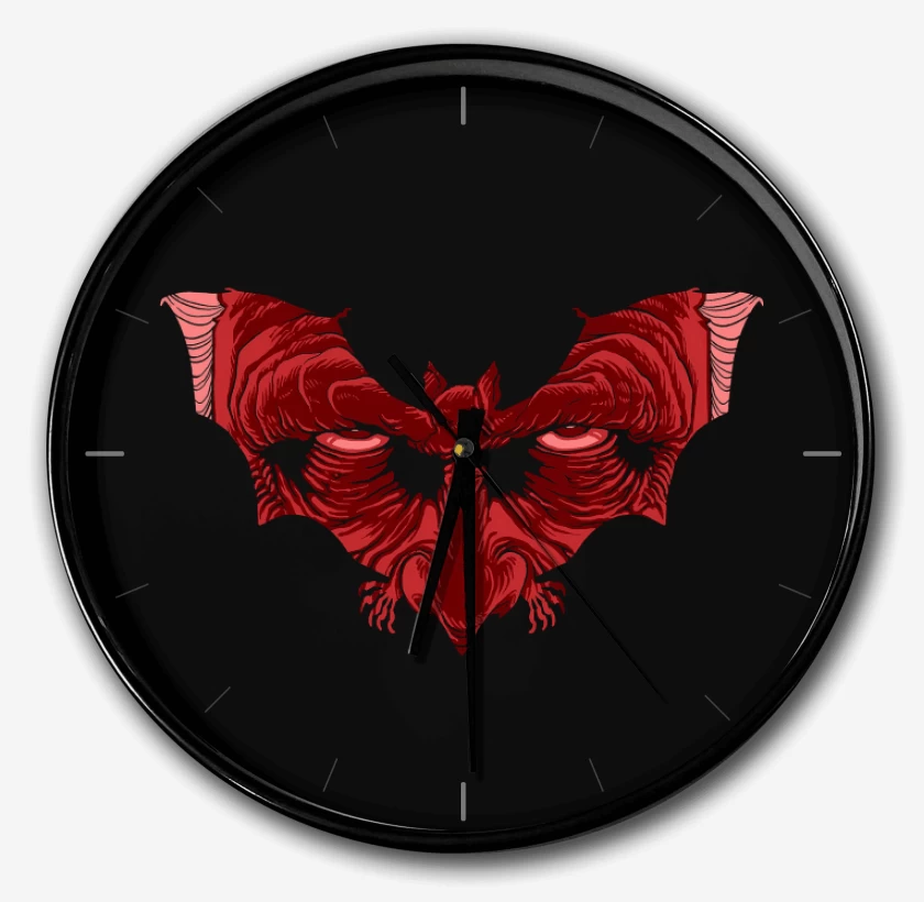 Reloj Negro de Dracula Murciélago