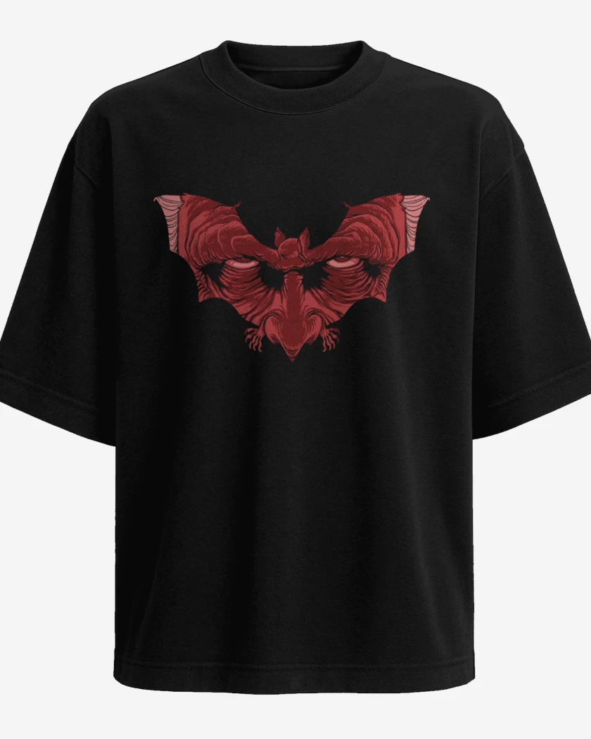 Polera Oversize Dracula Murciélago