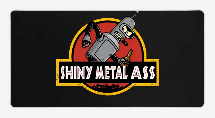 Mouse pad Gamer Negro de Shiny Metal Ass