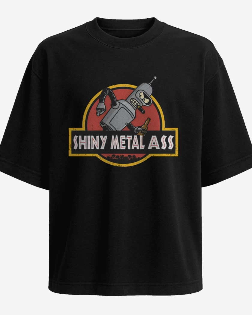 Polera Oversize Shiny Metal Ass