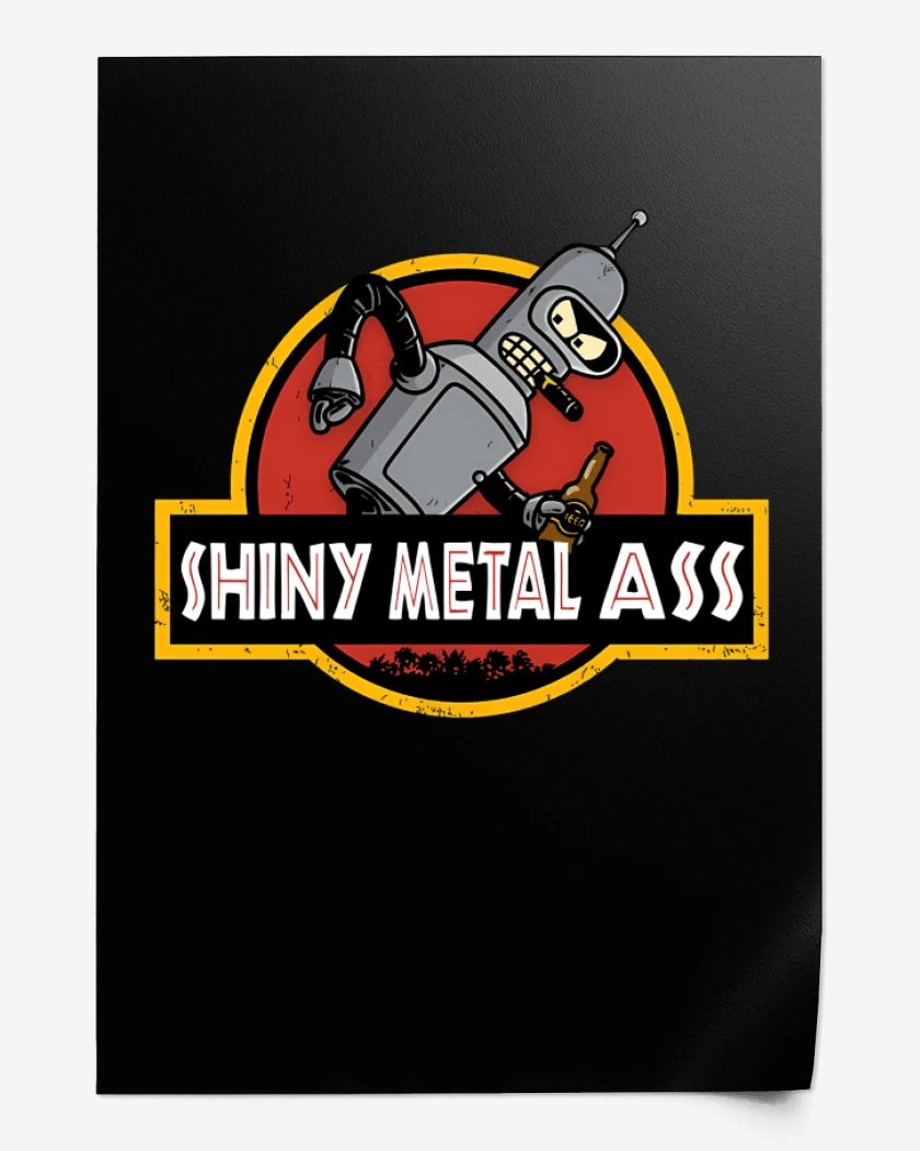 Print Shiny Metal Ass