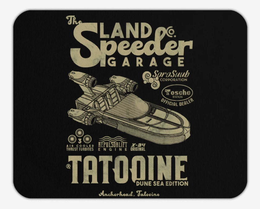 Mousepad The Land Speeder Garage