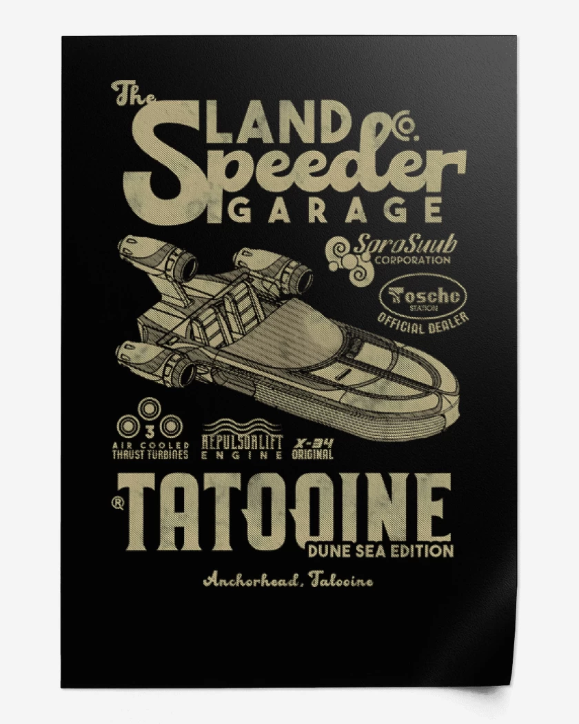 Print The Land Speeder Garage