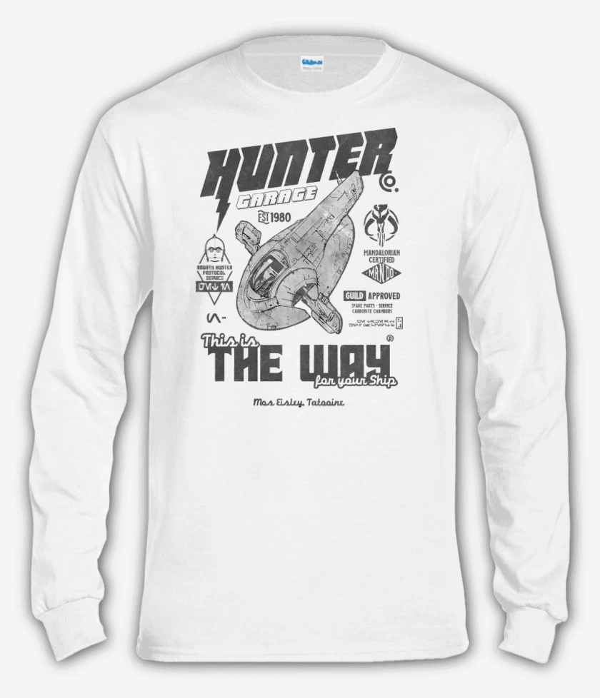 Polera manga larga Blanco de Hunter Garage