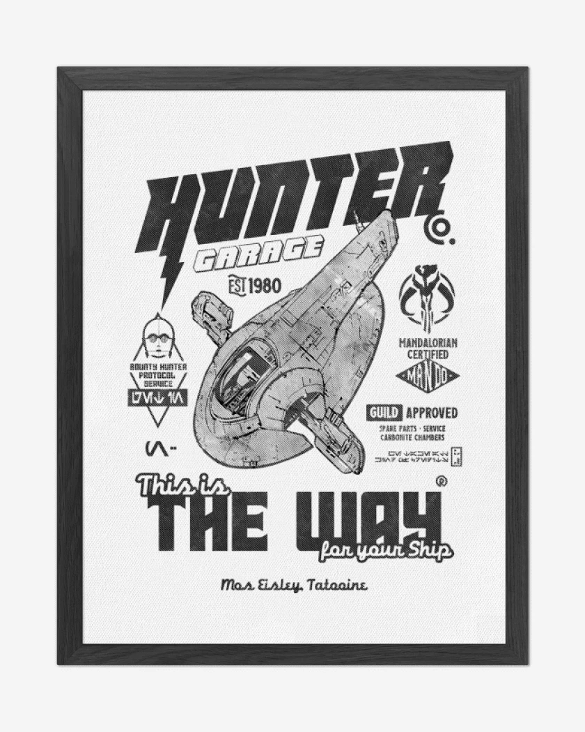 Cuadro decorativo Blanco de Hunter Garage