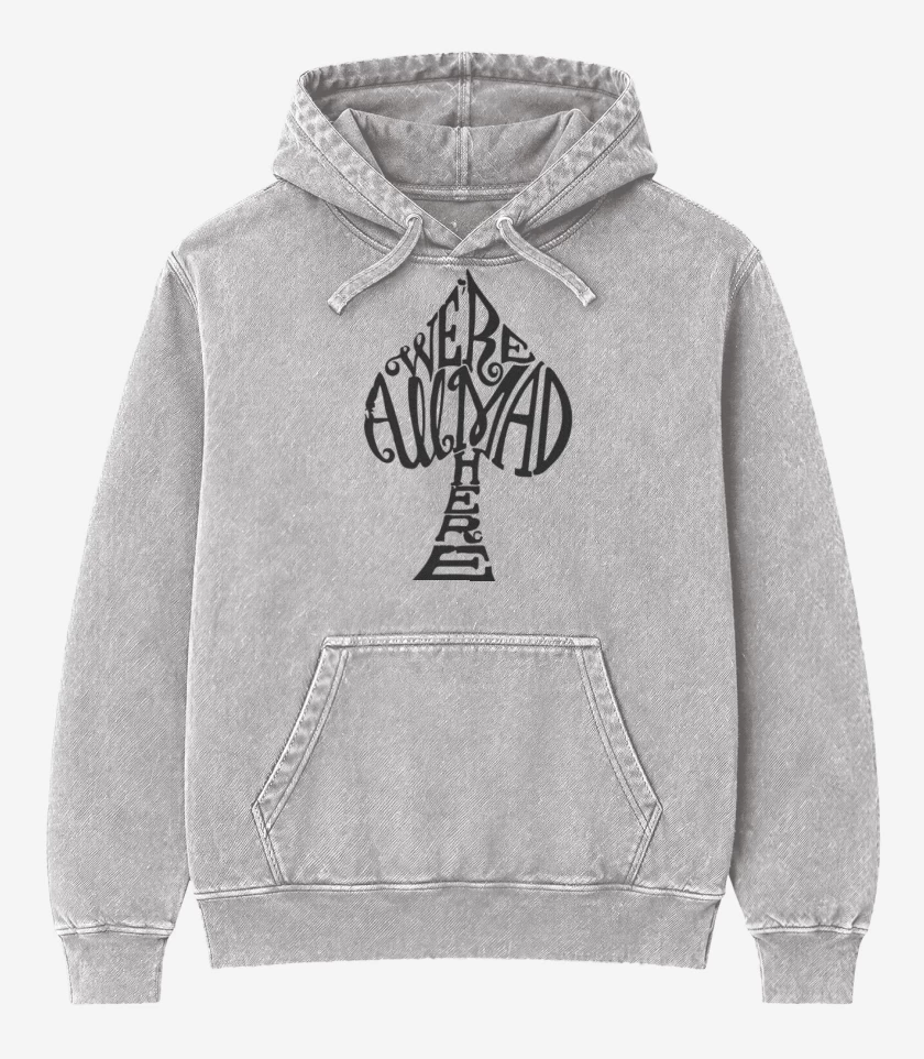 Poleron Canguro Acid Wash Gris Melange de Pica Alice