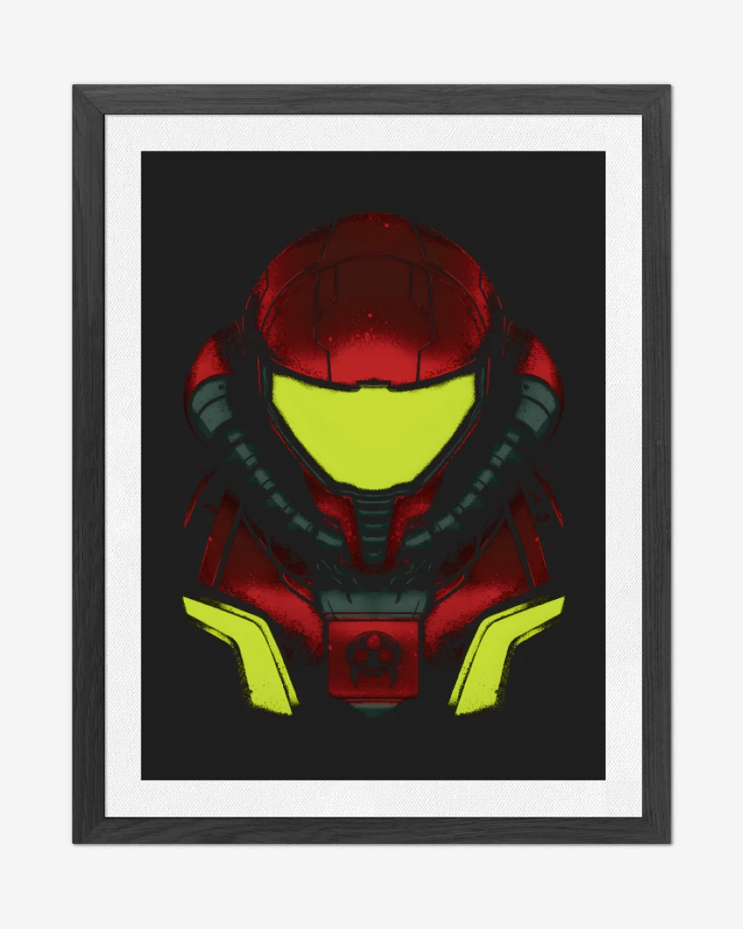 Cuadro decorativo Negro de Neon Space Hunter