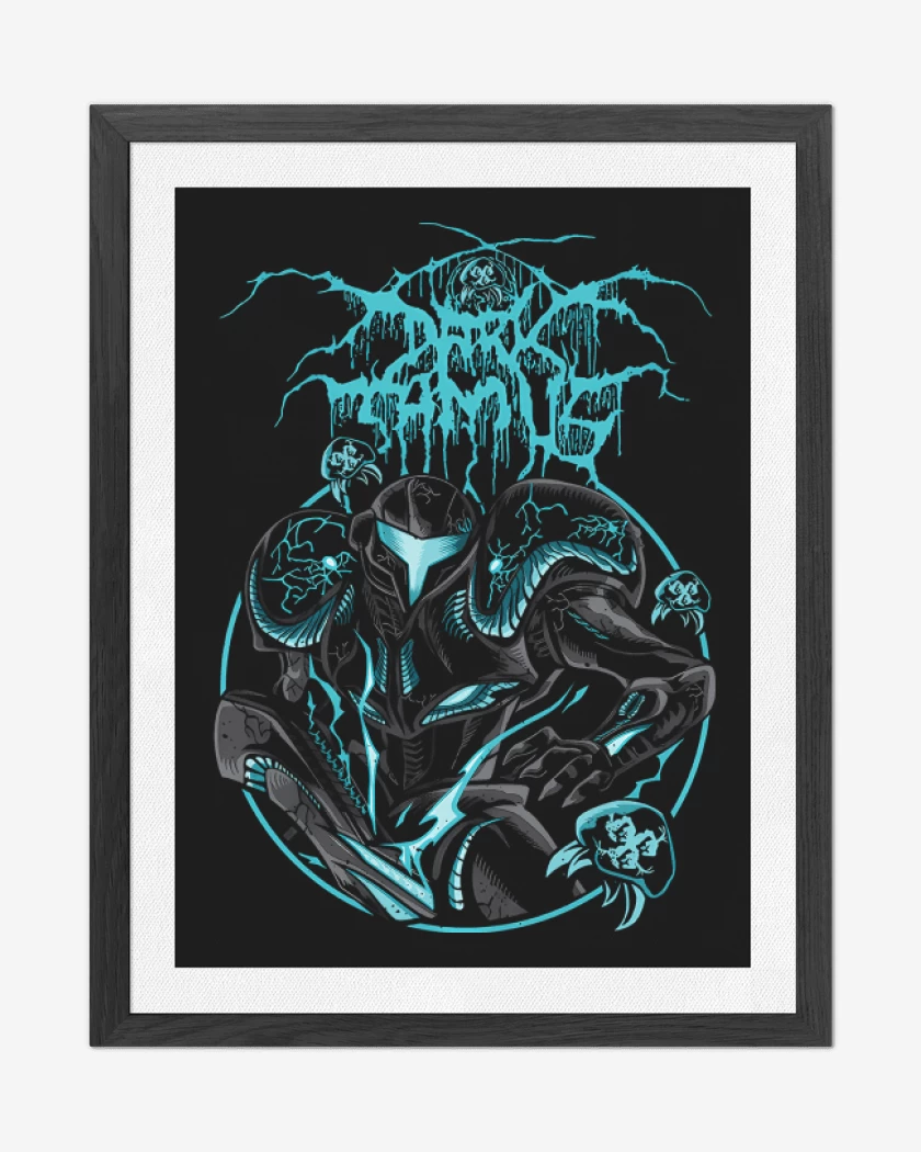Cuadro decorativo Negro de Dark Samus