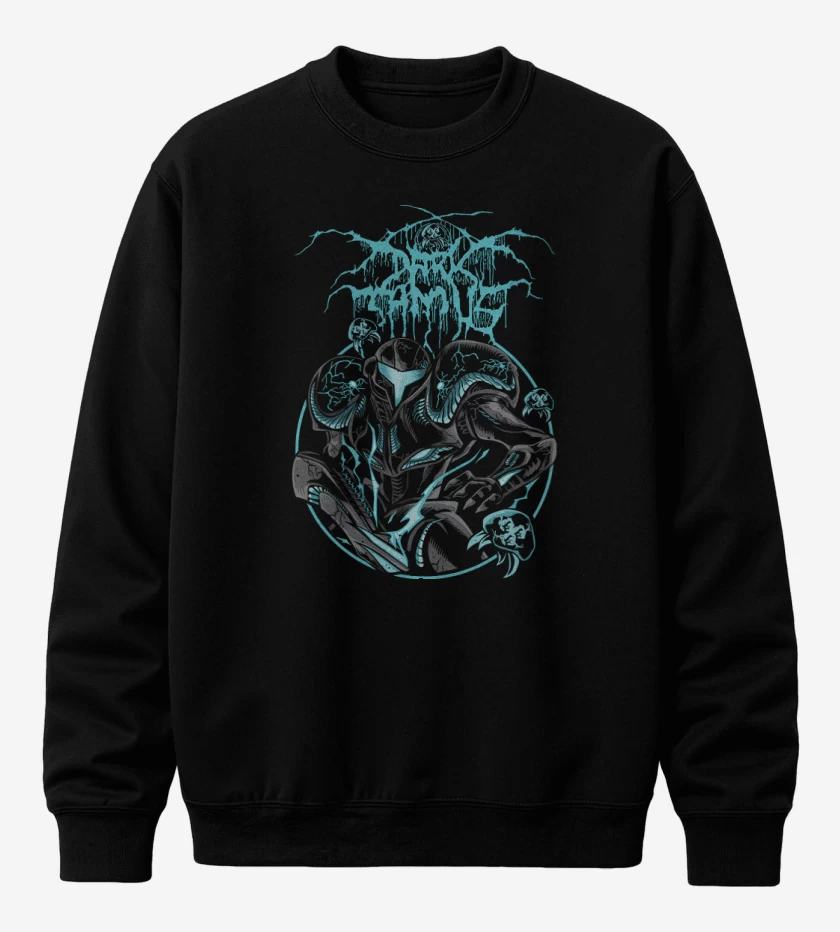 Poleron polo Negro de Dark Samus