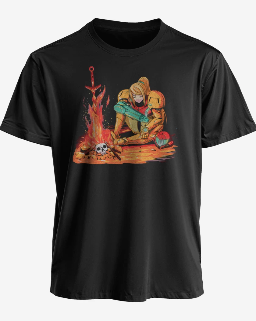Polera premium Negro de Metroidsouls
