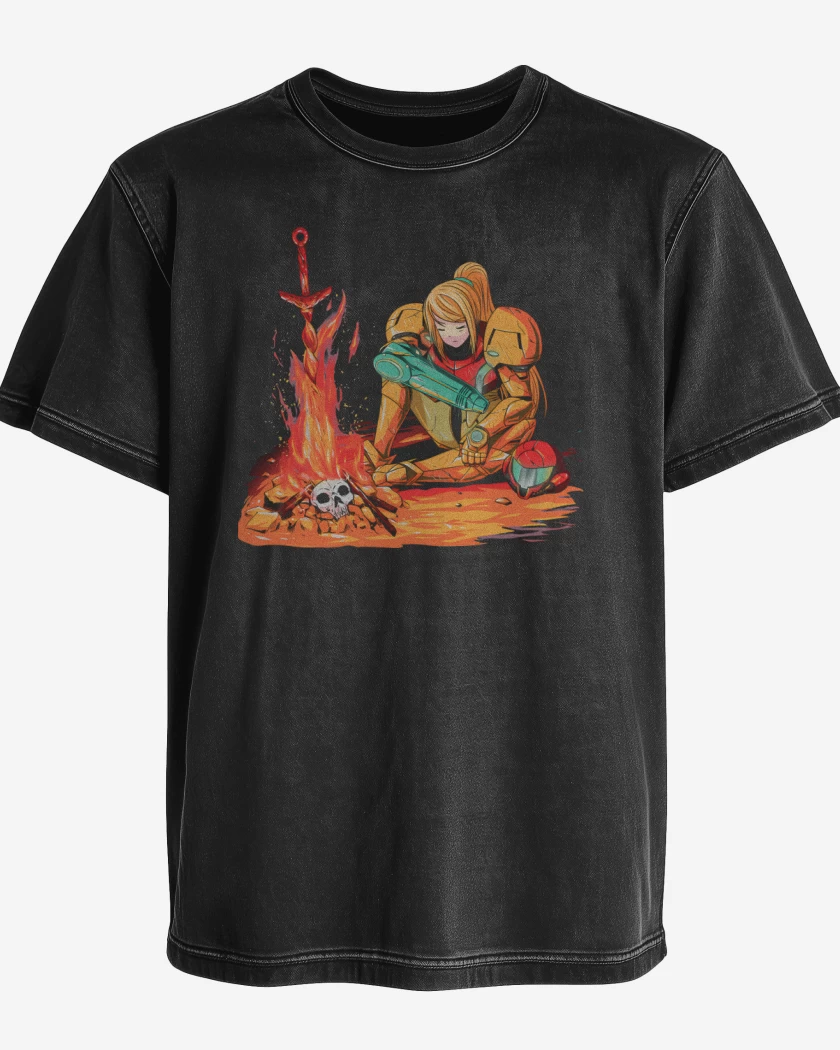Polera desgastada Metroidsouls