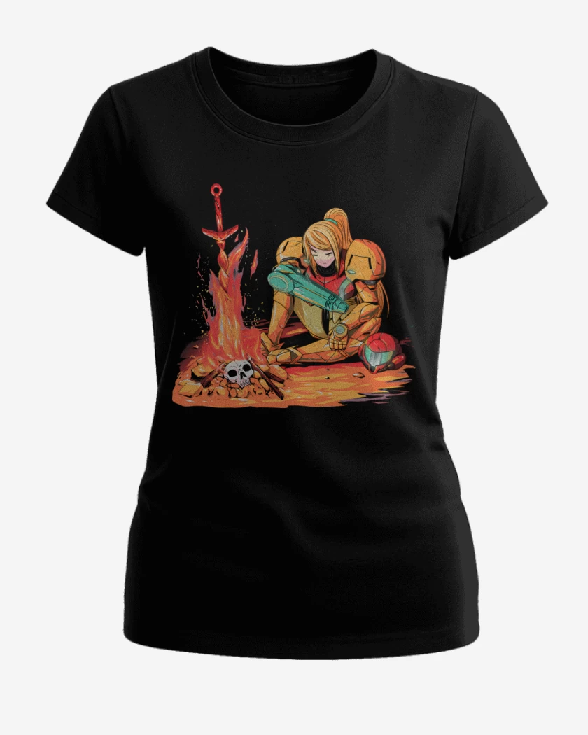 Polera de Mujer Negro de Metroidsouls