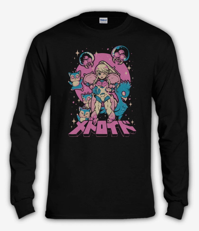 Polera manga larga Samus Kawaii