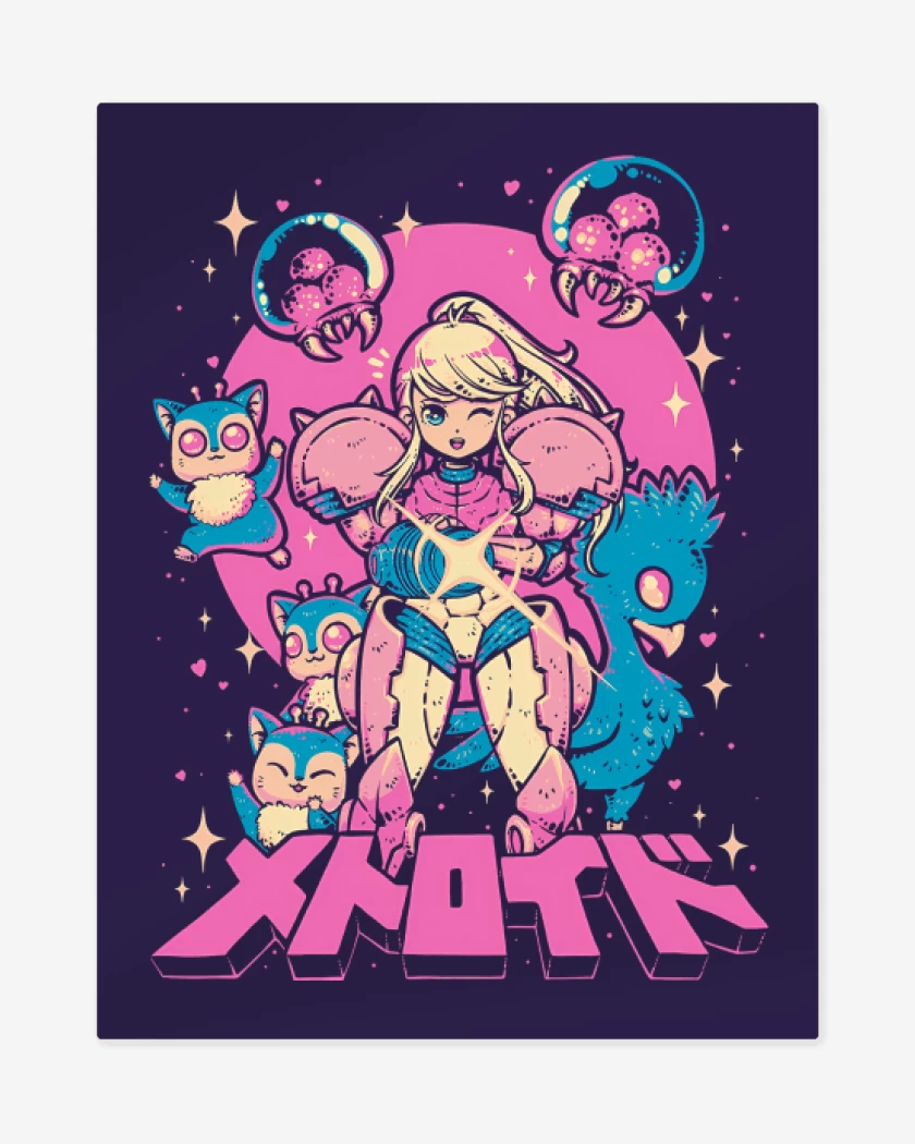 Print metalico Samus Kawaii