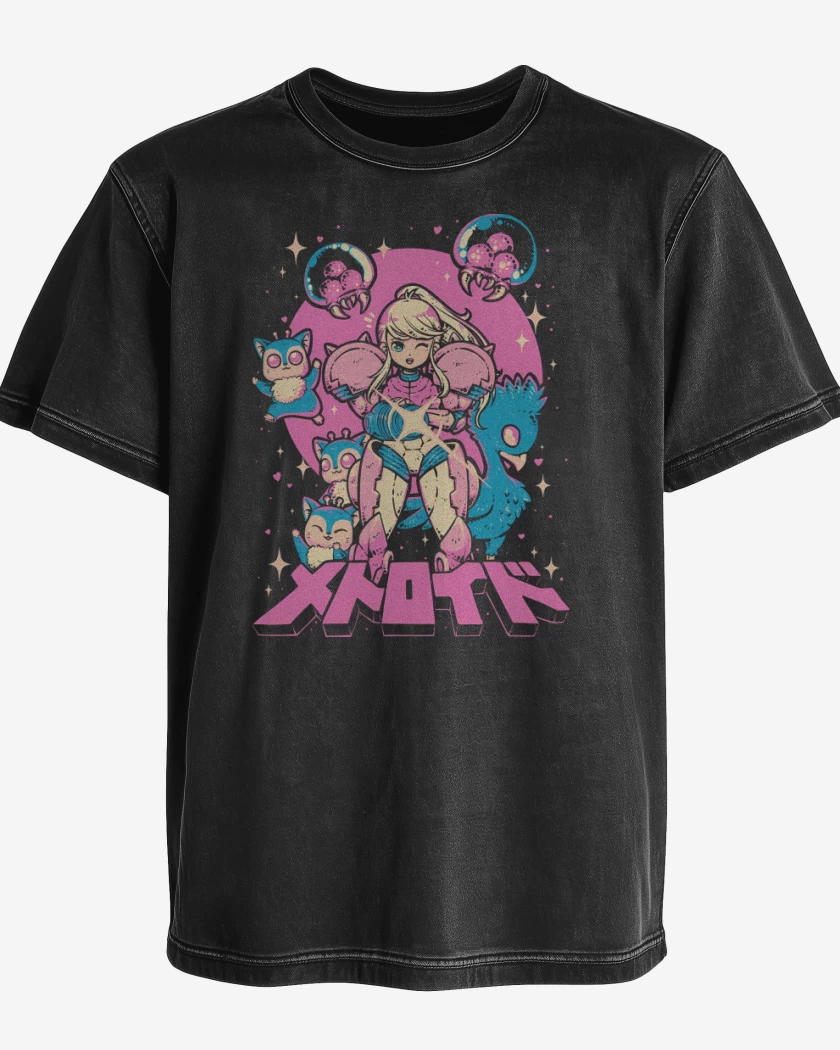 Polera desgastada Samus Kawaii