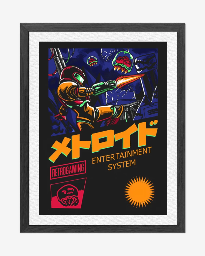 Cuadro decorativo Negro de SNES Hunter