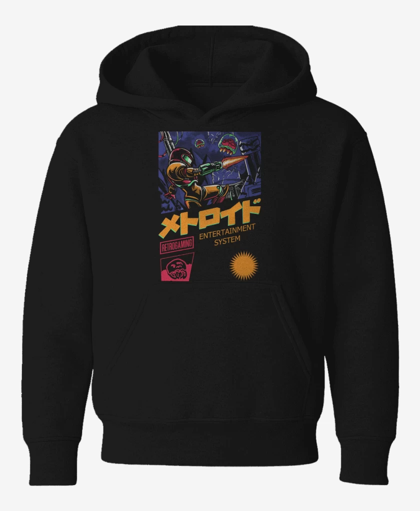 Poleron de niño Negro de SNES Hunter