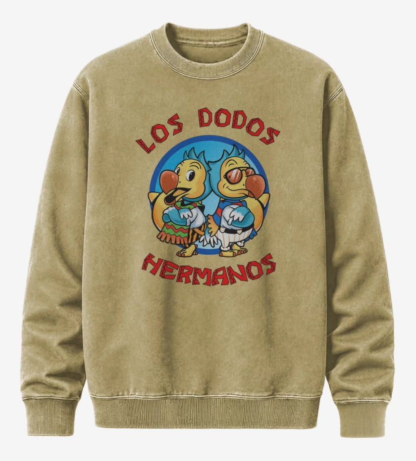 Poleron Polo Acid Wash Beige de Los Dodos Hermanos