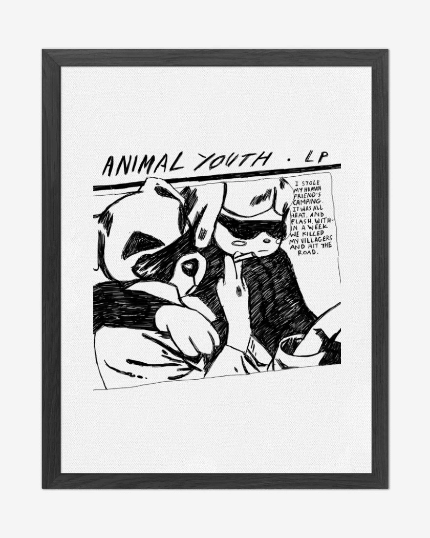 Cuadro decorativo Blanco de Animal Youth