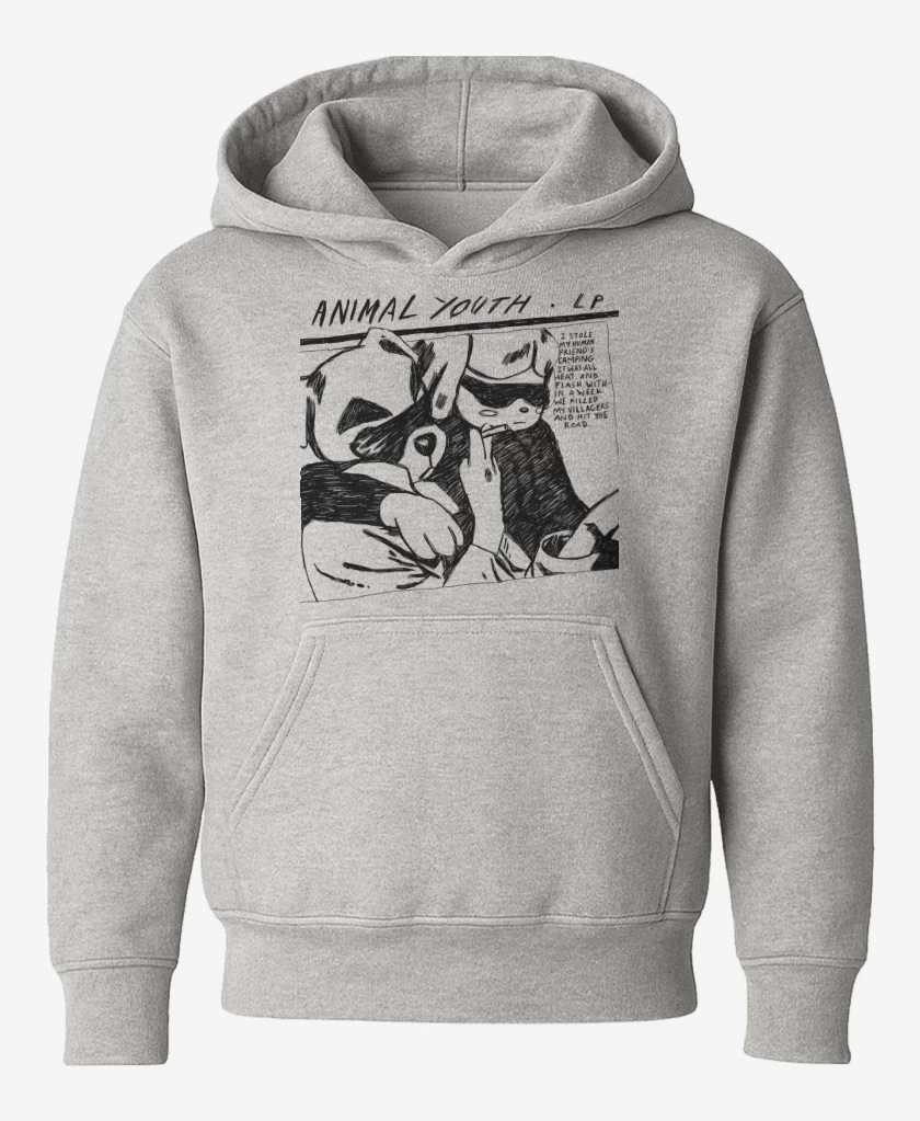 Poleron de niño Gris Melange de Animal Youth