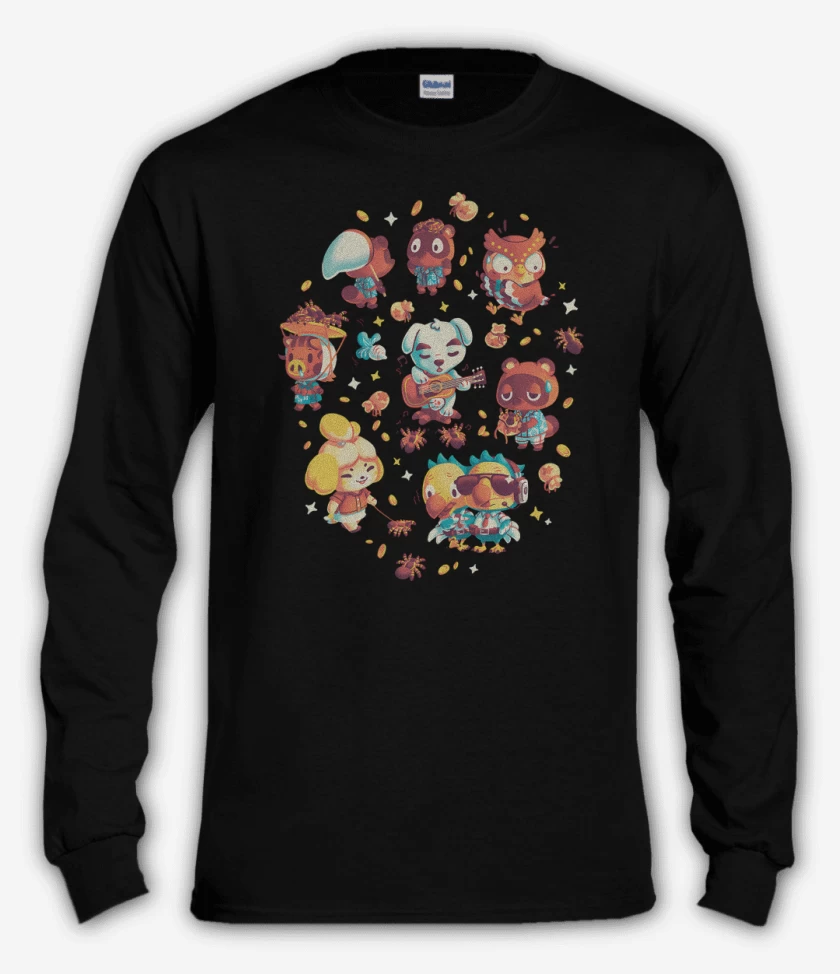 Polera manga larga Negro de Aventuras en la Isla de las Tarántulas 