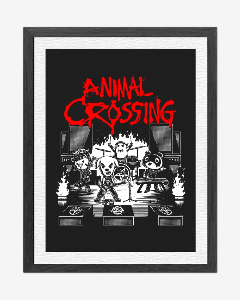 Cuadro decorativo Negro de Animal Crossing Live