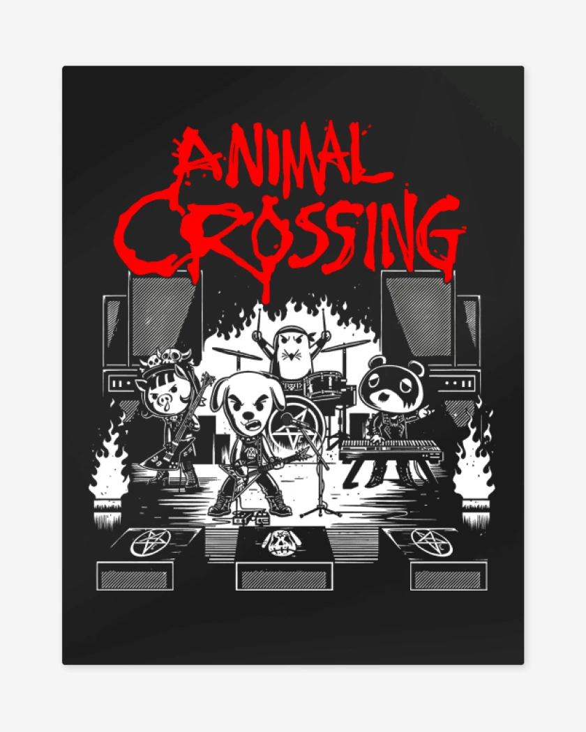 Print metalico Animal Crossing Live