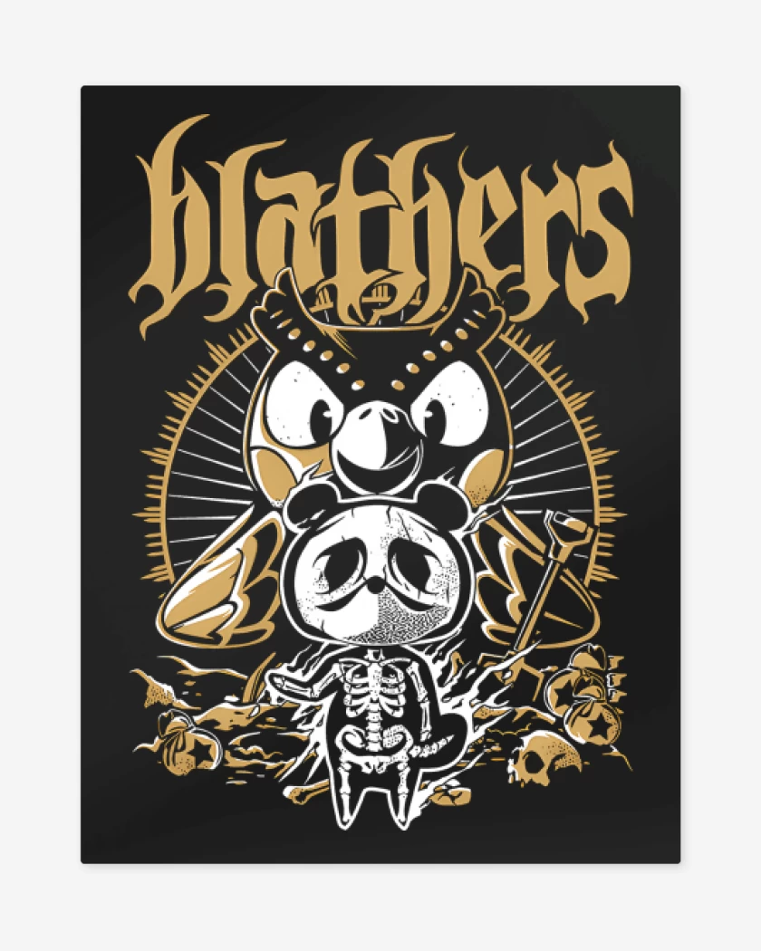 Print metalico Negro de Sócrates
