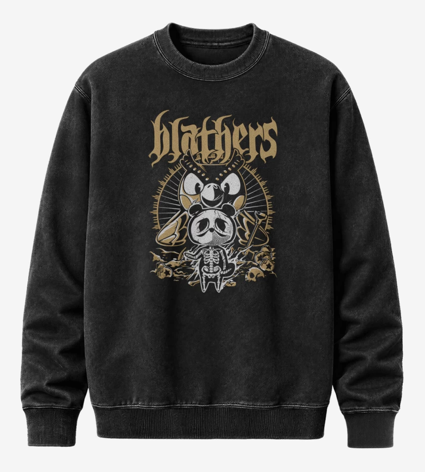 Poleron Polo Acid Wash Negro de Sócrates
