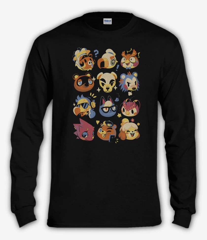 Polera manga larga Negro de Isleños