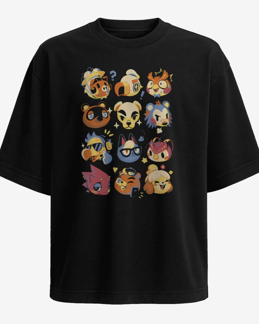 Polera Oversize Negro de Isleños