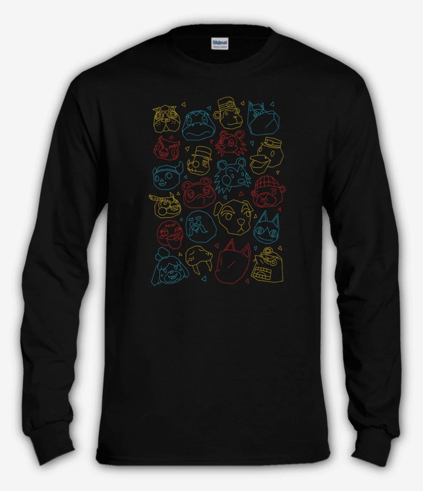 Polera manga larga Negro de Animal Gang I