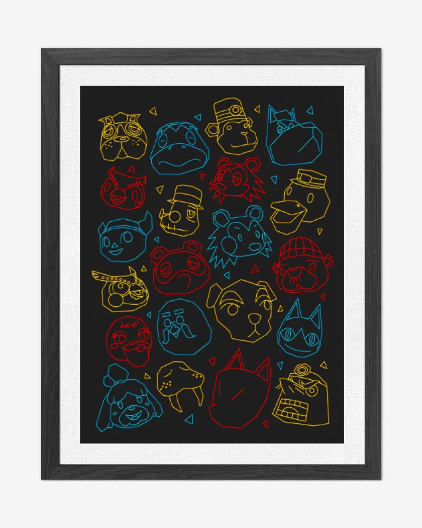 Cuadro decorativo Negro de Animal Gang I