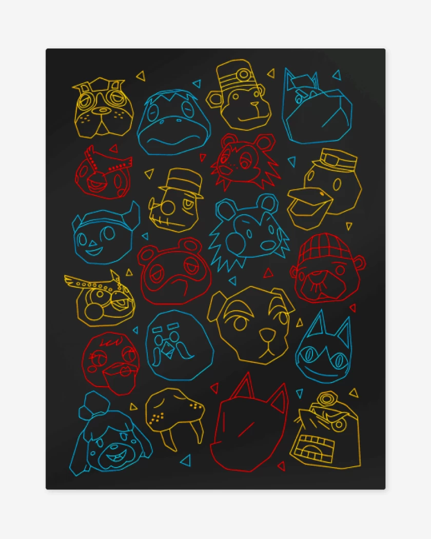 Print metalico Animal Gang I
