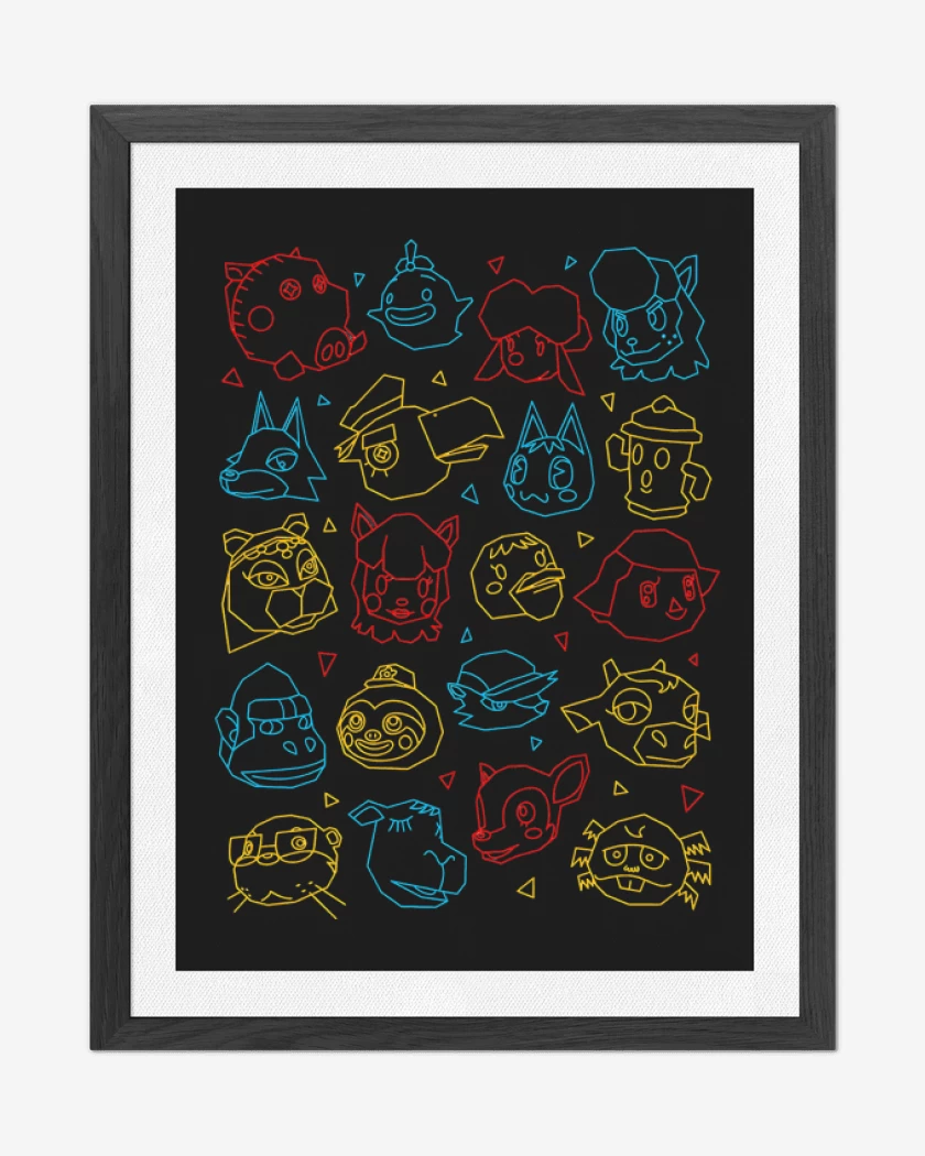 Cuadro decorativo Negro de Animal Gang II